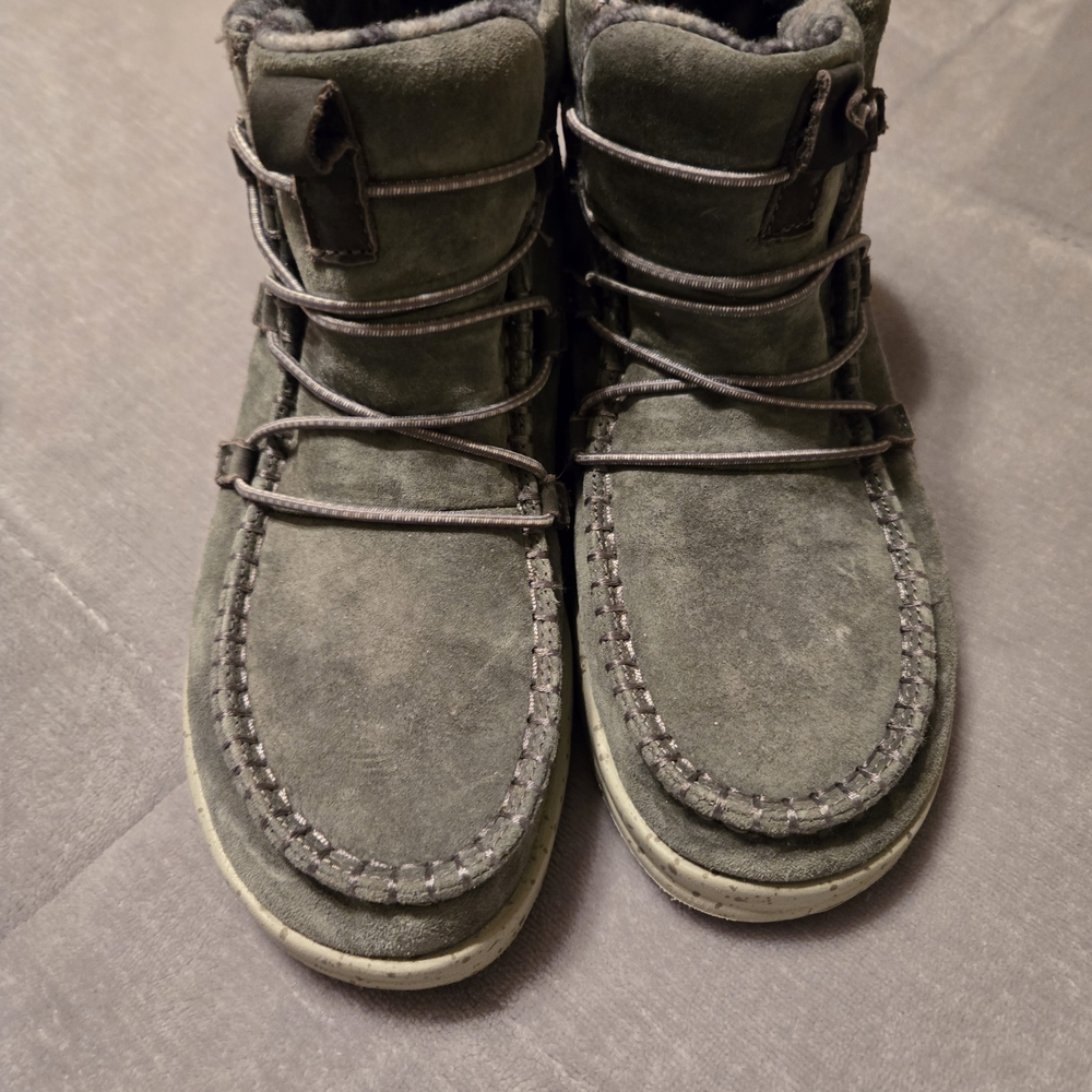 Hey Dude Women's Ankle Boots - Gray Suede